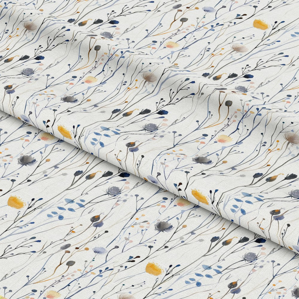 Handdrawn Meadow Wildflowers Pattern 4 Quilting Cotton Fabric