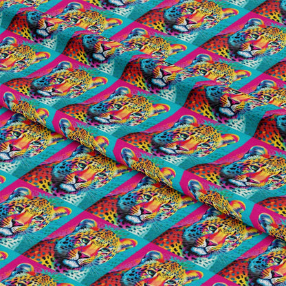 Colorful Animals and Plants Pattern 1 Quilting Cotton Fabric