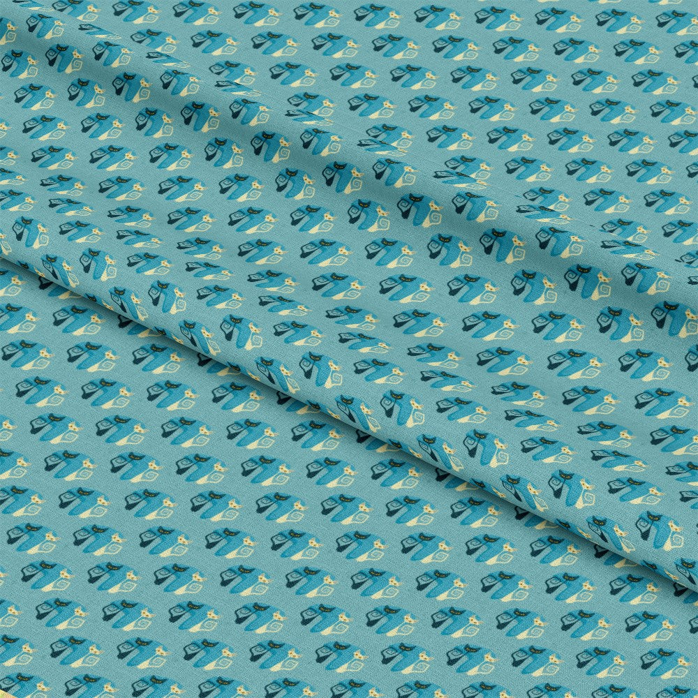 Atomic Kitty Pattern 5 Quilting Cotton Fabric