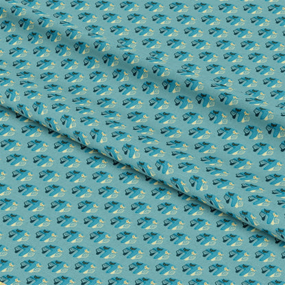 Atomic Kitty Pattern 5 Quilting Cotton Fabric