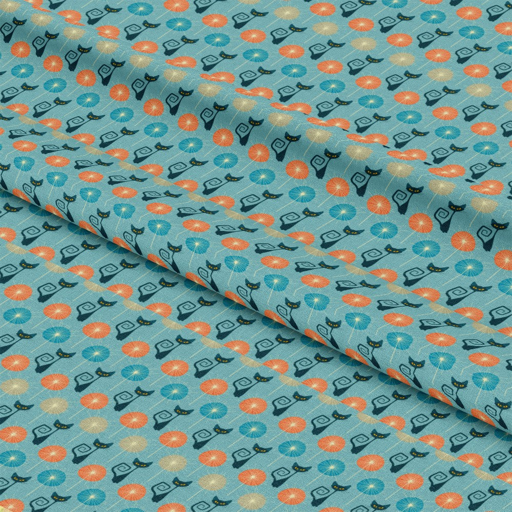 Atomic Kitty Pattern 6 Quilting Cotton Fabric