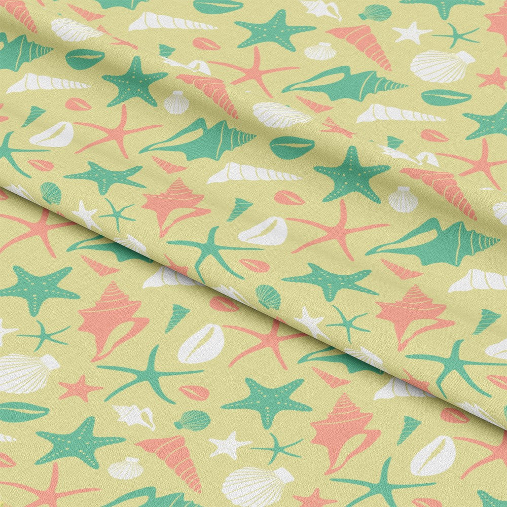 Boho Sea Shells Pattern 3 Quilting Cotton Fabric