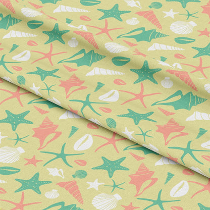 Boho Sea Shells Pattern 3 Quilting Cotton Fabric