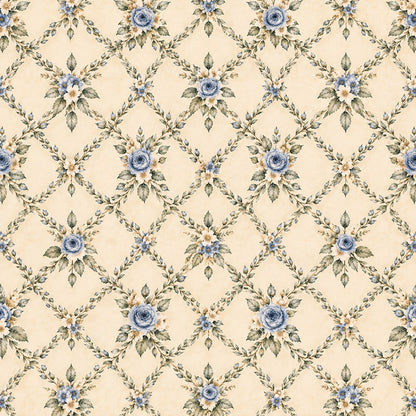 French Blue Garden Fat Quarter Bundle