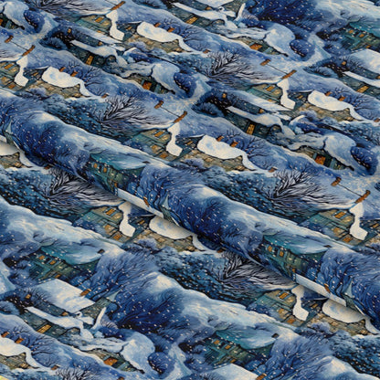 Winter Under the Dawn Pattern 3 Quilting Cotton Fabric