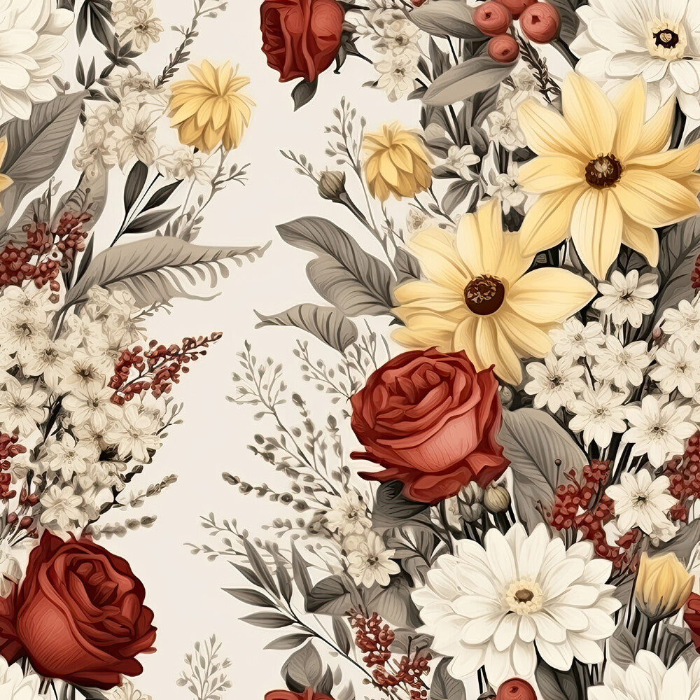 Rustic Wildflowers Bouquets Fat Quarter Bundle