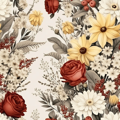 Rustic Wildflowers Bouquets Fat Quarter Bundle