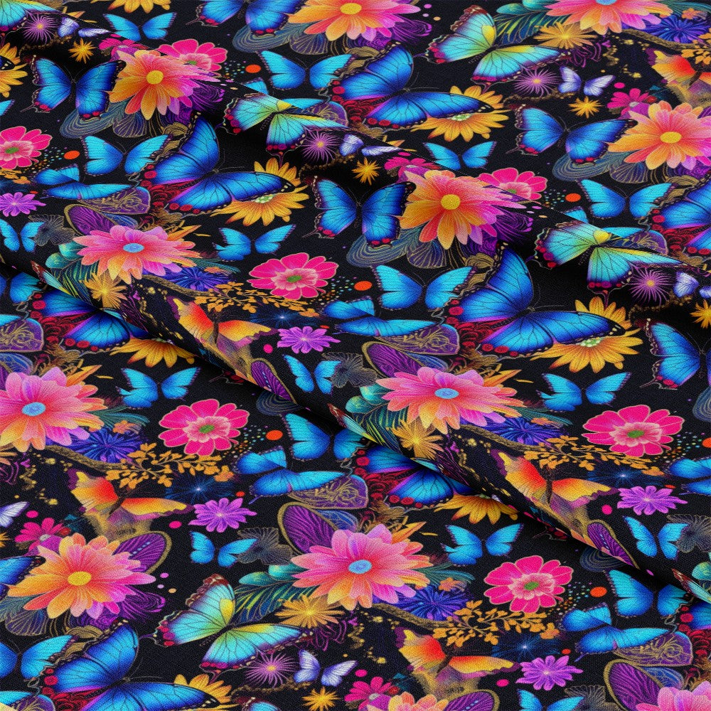 Fantasy Butterflies Pattern 1 Quilting Cotton Fabric