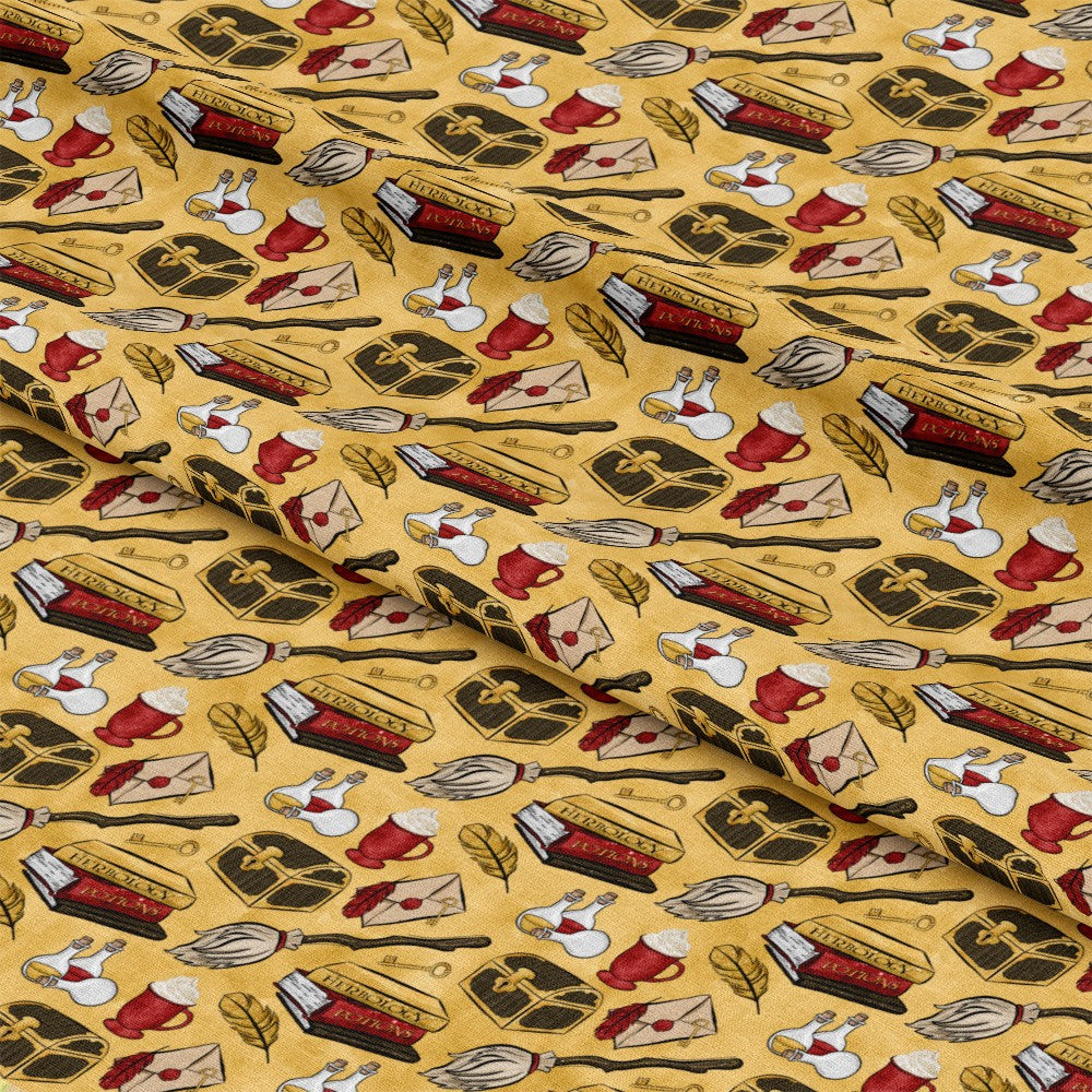 Wizard Magic School Pattern 22 Quilting Cotton Fabric