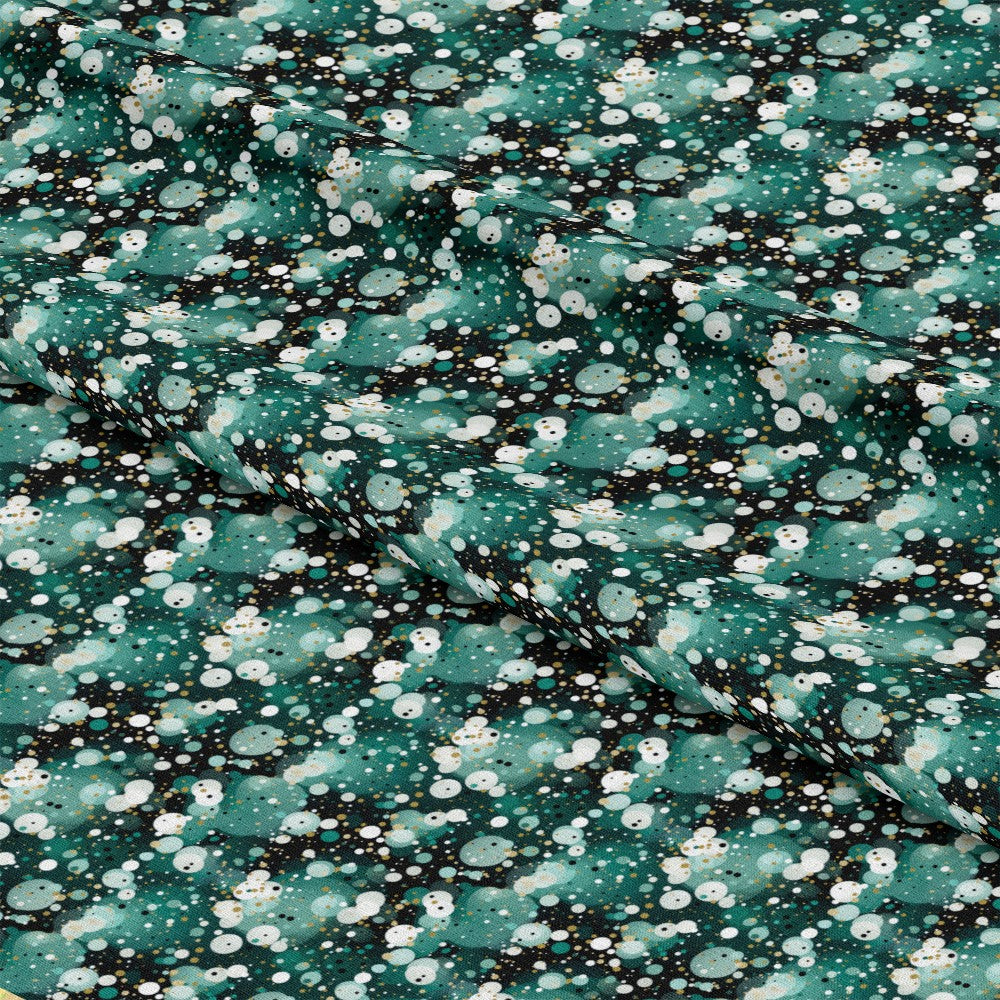 Green Confetti Pattern 12 Quilting Cotton Fabric