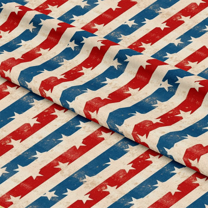 Distressed Patriotic Pattern 9 Quilting Cotton Fabric