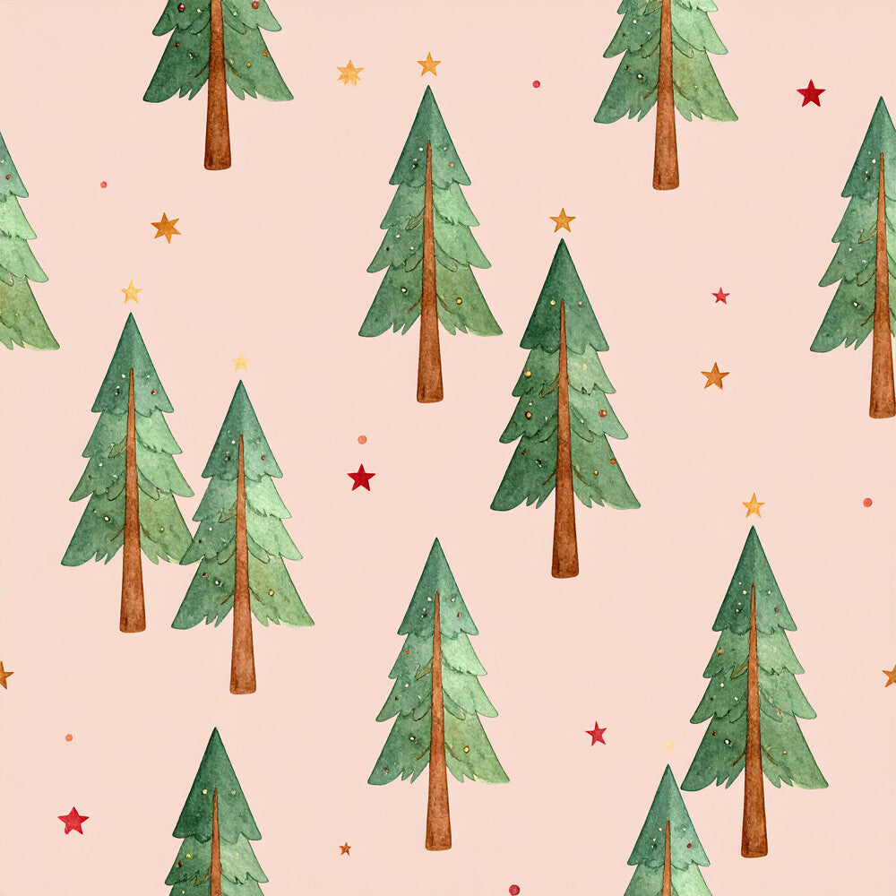 Traditional Christmas Watercolor Fat Quarter Bundle