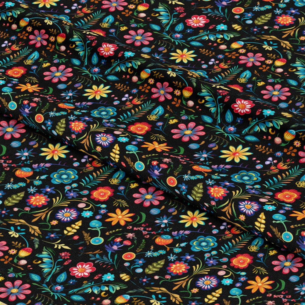 Mexican Floral Fiesta Pattern 10 Quilting Cotton Fabric