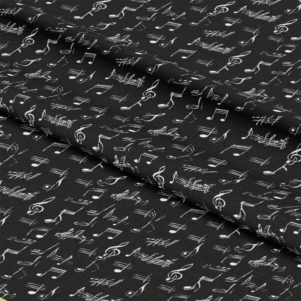 Handwritten Music Pattern 6 Quilting Cotton Fabric