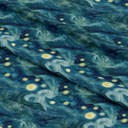 Starry Night Pattern 17 Quilting Cotton Fabric