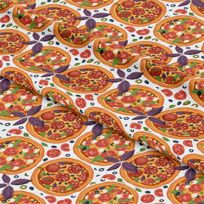 Pizza Pattern 7 Quilting Cotton Fabric