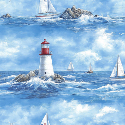 Lighthouse and Sailboats Fat Quarter Bundle