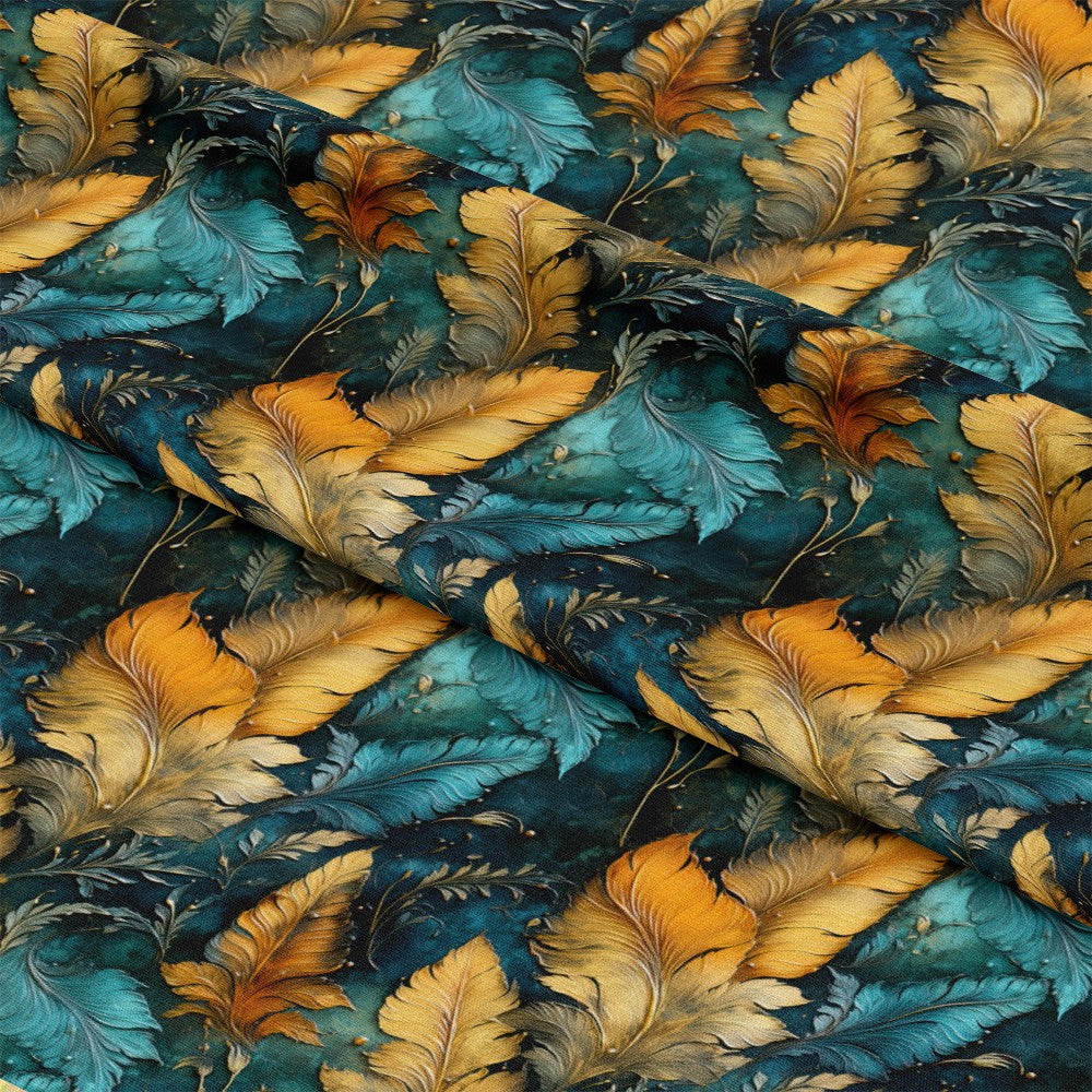 Tropical Autumn Pattern 4 Quilting Cotton Fabric