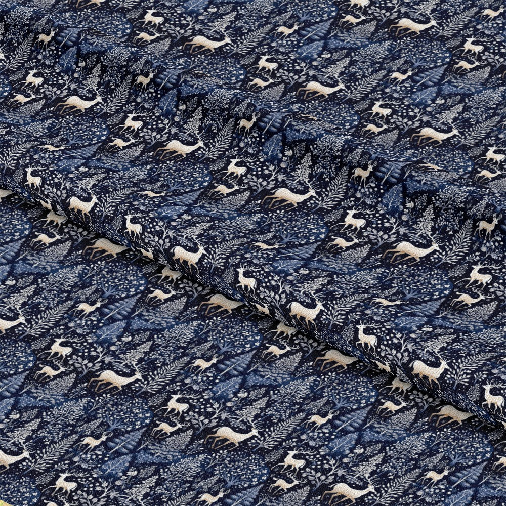 Delft Blue Winter Pattern 12 Quilting Cotton Fabric