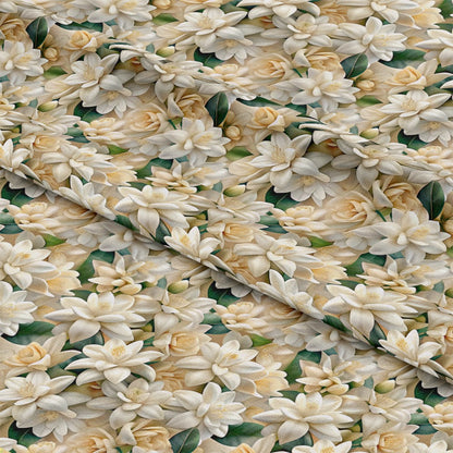 Realistic Flowers Pattern 21 Quilting Cotton Fabric