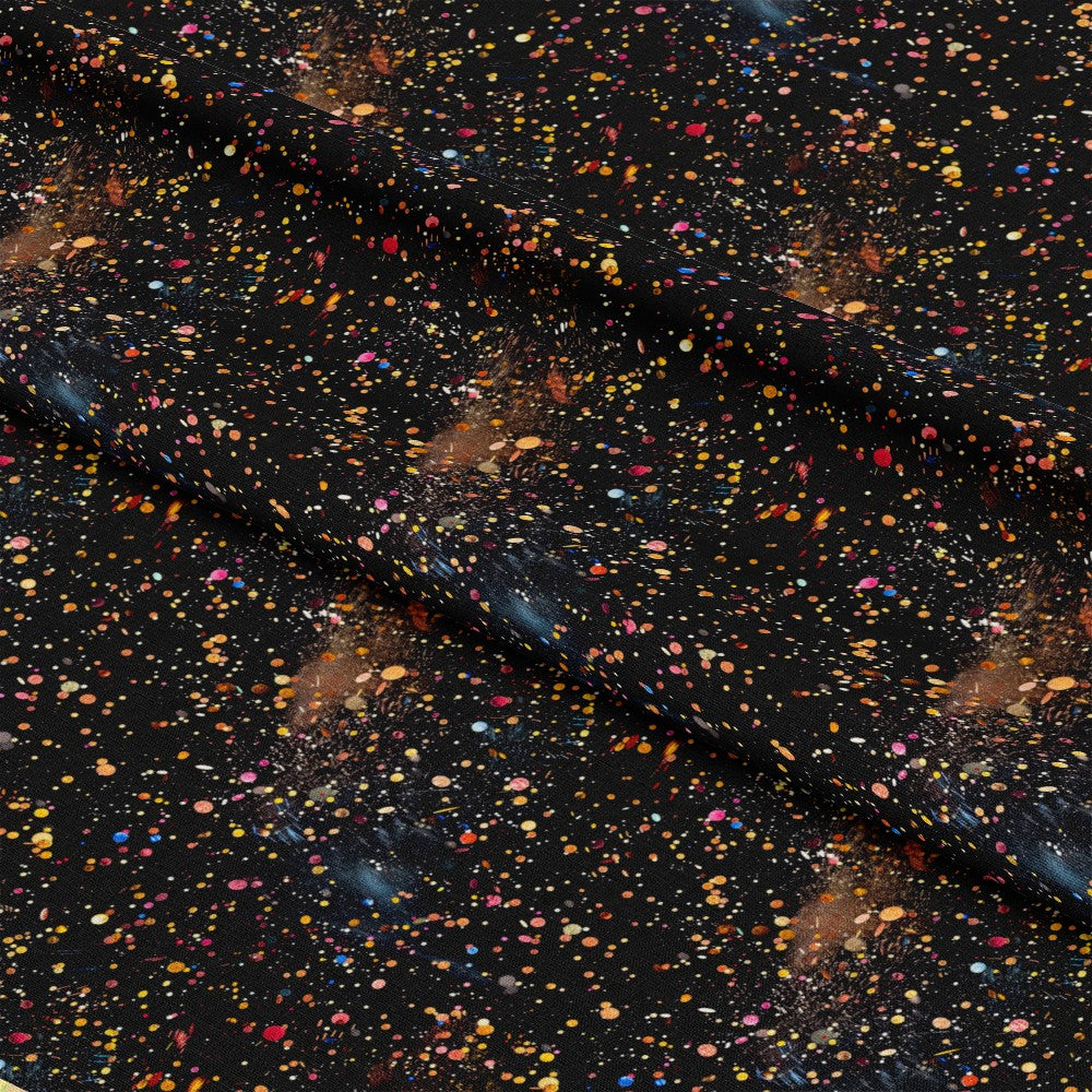 Glitter Paint Splatter Pattern 2 Quilting Cotton Fabric