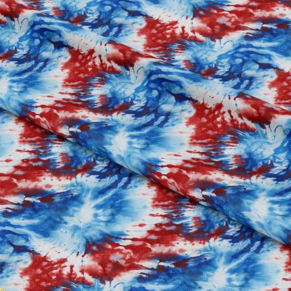 Patriotic Tie-Dye Pattern 1 Quilting Cotton Fabric