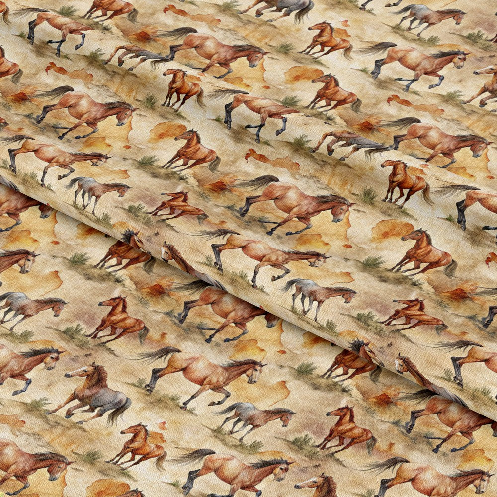 Wild Horses Pattern 2 Quilting Cotton Fabric
