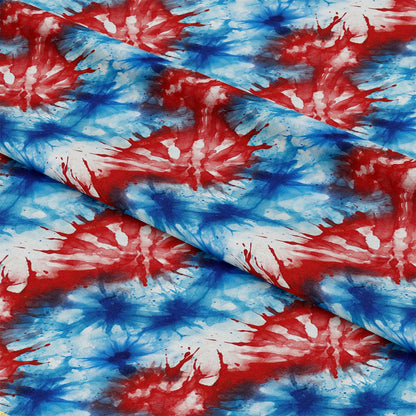 Patriotic Tie-Dye Pattern 6 Quilting Cotton Fabric