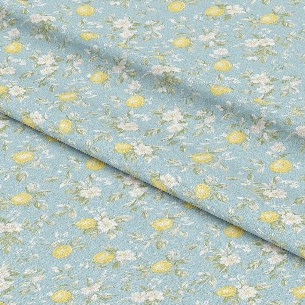Lemon Floral Shabby Chic Pattern 8 Quilting Cotton Fabric