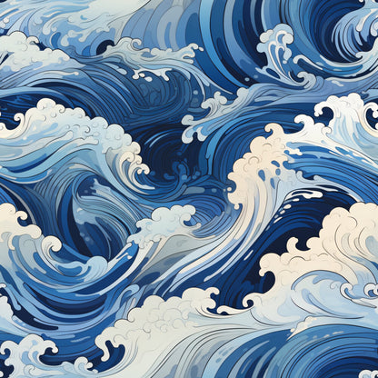 Abstract Sea Waves Fat Quarter Bundle