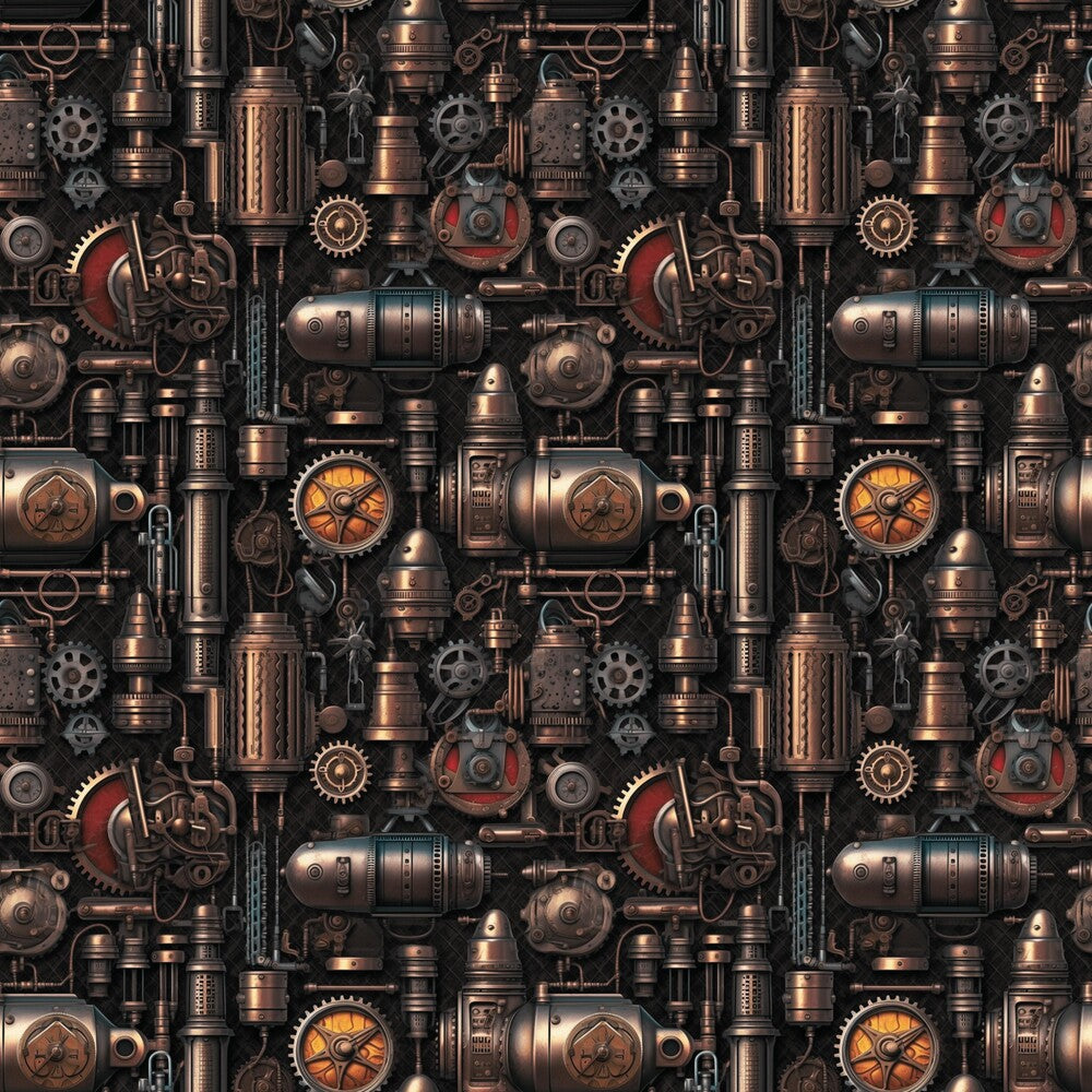 Steampunk Pipes Fat Quarter Bundle