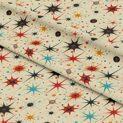Retro Starburst Pattern 19 Quilting Cotton Fabric