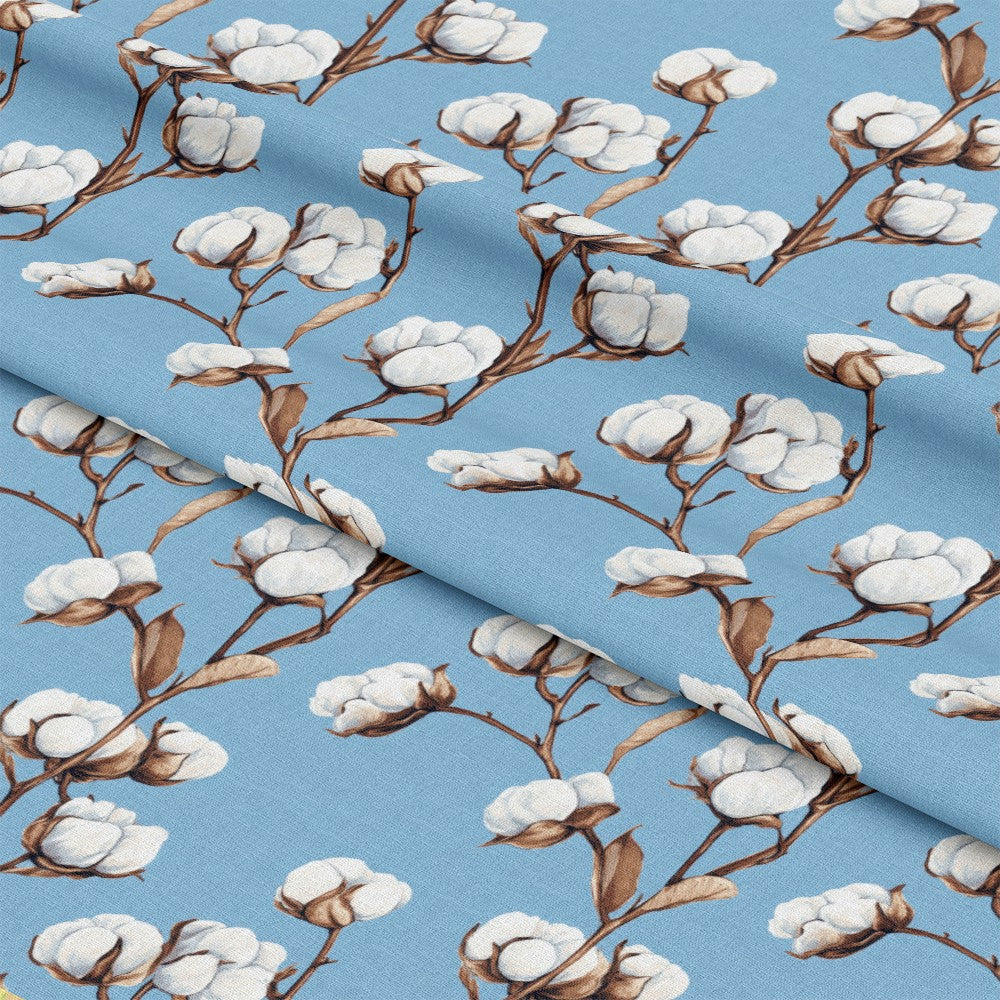 Raw White Cotton Pattern 5 Quilting Cotton Fabric