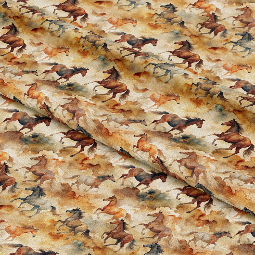 Wild Horses Pattern 4 Quilting Cotton Fabric