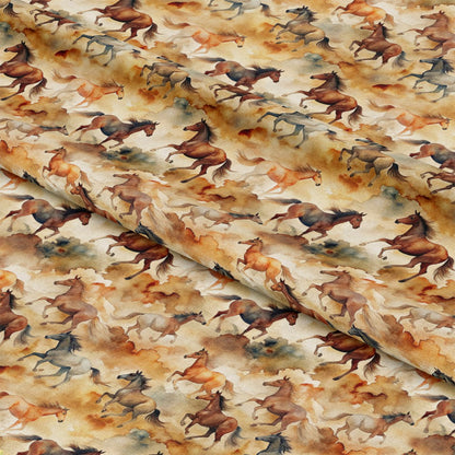 Wild Horses Pattern 4 Quilting Cotton Fabric