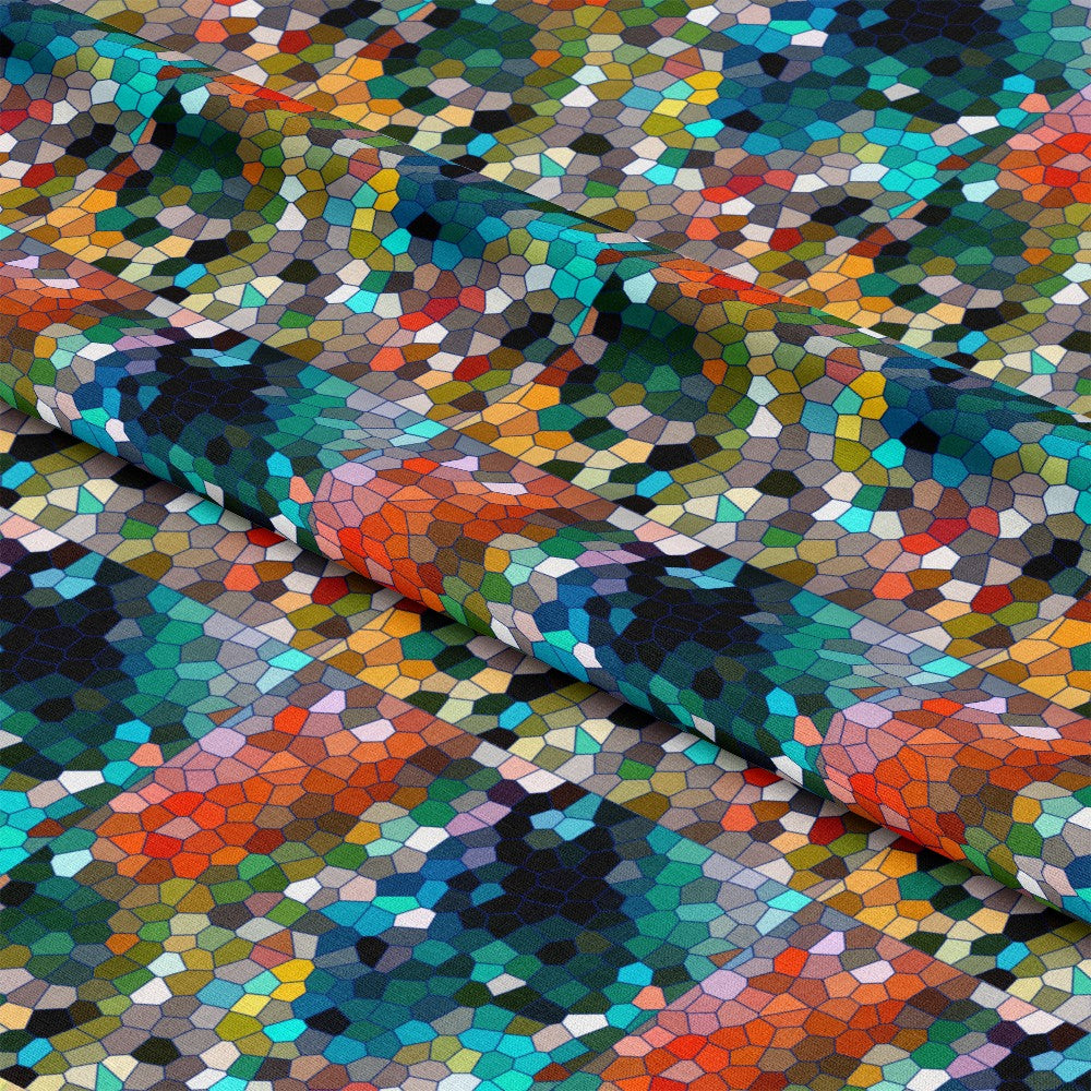 Mosaic Love Pattern 7 Quilting Cotton Fabric