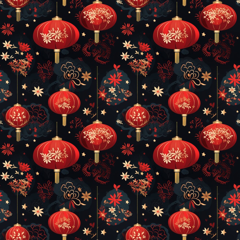Chinese Lunar Lantern Lights Fat Quarter Bundle