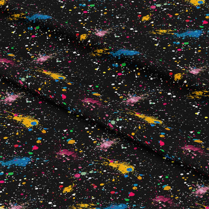 Glitter Paint Splatter Pattern 11 Quilting Cotton Fabric