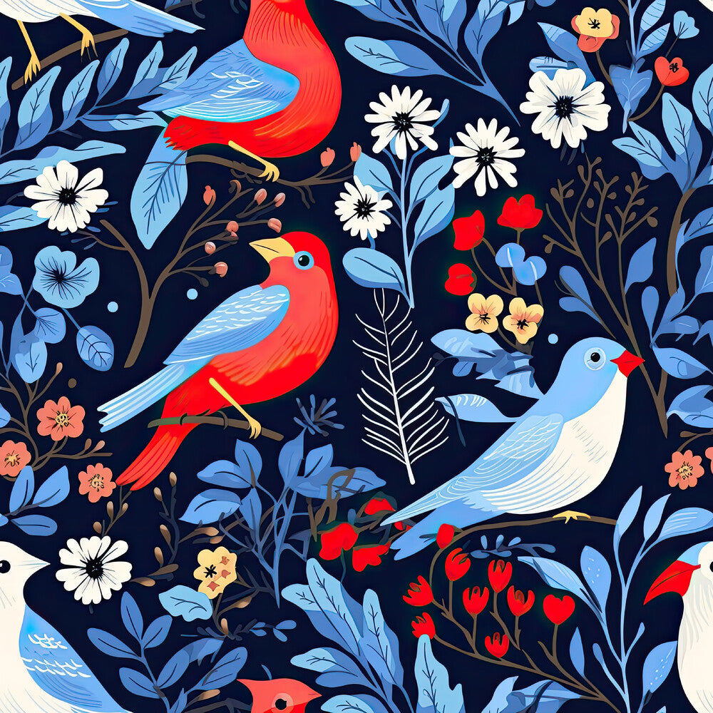 Cute Winter Birds Fat Quarter Bundle
