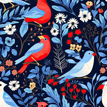 Cute Winter Birds Fat Quarter Bundle