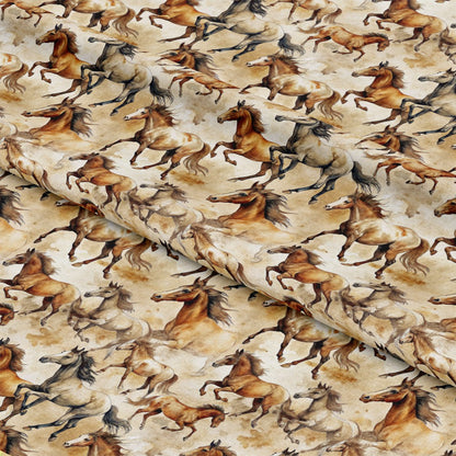 Wild Horses Pattern 27 Quilting Cotton Fabric