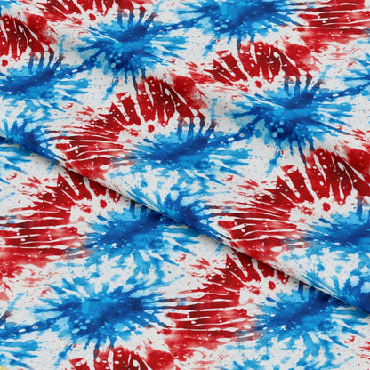 Patriotic Tie-Dye Pattern 3 Quilting Cotton Fabric