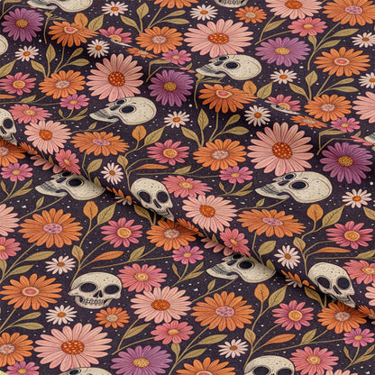 Retro Halloween Pattern 9 Quilting Cotton Fabric