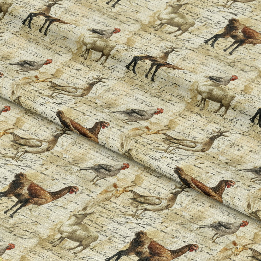 Farm Life Pattern 73 Quilting Cotton Fabric