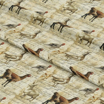Farm Life Pattern 73 Quilting Cotton Fabric