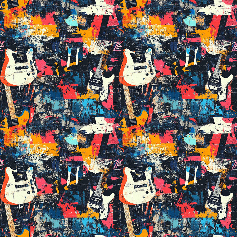 Grunge Rock Guitar Fat Quarter Bundle