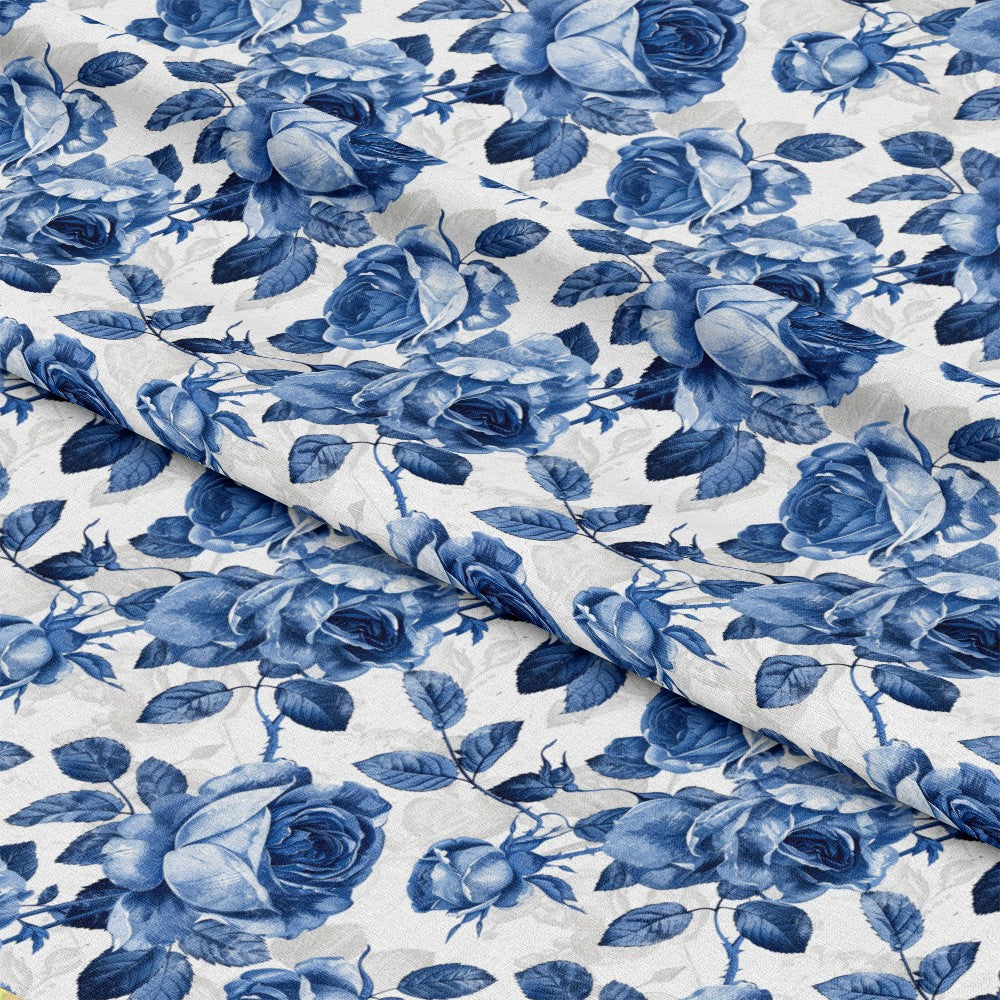 Vintage Farmhouse Blue Pattern 11 Quilting Cotton Fabric
