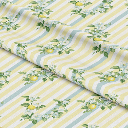 Lemon Floral Shabby Chic Pattern 9 Quilting Cotton Fabric
