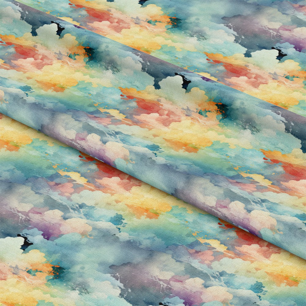 Colorful Clouds Pattern 3 Quilting Cotton Fabric