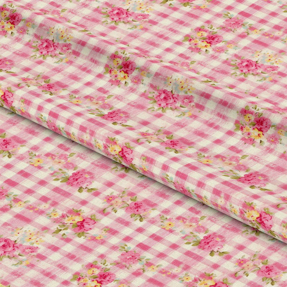 Country Girl Plaid Pattern 14 Quilting Cotton Fabric